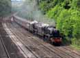 Photograph of Black Five - 45407 THE LANCASHIRE FUSILIER &  44871 Black Five at Tilehurst on 13/05/11