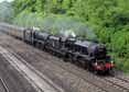Photograph of Black Five - 45407 THE LANCASHIRE FUSILIER &  44871 Black Five at Tilehurst on 13/05/11
