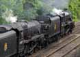 Photograph of Black Five - 45407 THE LANCASHIRE FUSILIER &  44871 Black Five at Tilehurst on 13/05/11