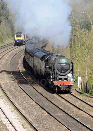 Purchase photo of 70000 BRITANNIA at Tilehurst