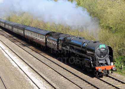 Purchase photo of 70000 BRITANNIA at Tilehurst