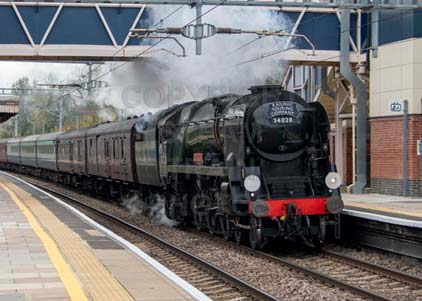Purchase photo of 34028 EDDYSTONE at Tilehurst