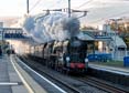 Photograph of EDDYSTONE - 34028 EDDYSTONE at Tilehurst on 25/10/25