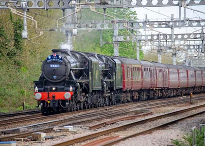 Purchase photo of 44871 Black Five &  45407 THE LANCASHIRE FUSILIER at Tilehurst