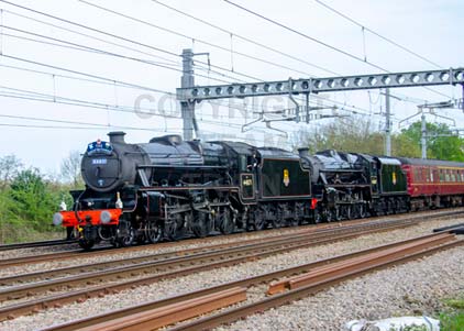 Purchase photo of 44871 Black Five &  45407 THE LANCASHIRE FUSILIER at Tilehurst