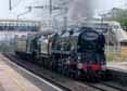 Photograph of ROYAL SCOT - 34052 LORD DOWDING (BRAUNTON) &  46100 ROYAL SCOT at Tilehurst on 05/05/17