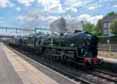 Photograph of ROYAL SCOT - 34052 LORD DOWDING (BRAUNTON) &  46100 ROYAL SCOT at Tilehurst on 05/05/17