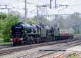 Photograph of ROYAL SCOT - 34052 LORD DOWDING (BRAUNTON) &  46100 ROYAL SCOT at Tilehurst on 05/05/17