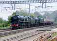 Photograph of ROYAL SCOT - 34052 LORD DOWDING (BRAUNTON) &  46100 ROYAL SCOT at Tilehurst on 05/05/17