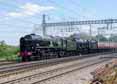 Photograph of ROYAL SCOT - 34052 LORD DOWDING (BRAUNTON) &  46100 ROYAL SCOT at Tilehurst on 05/05/17