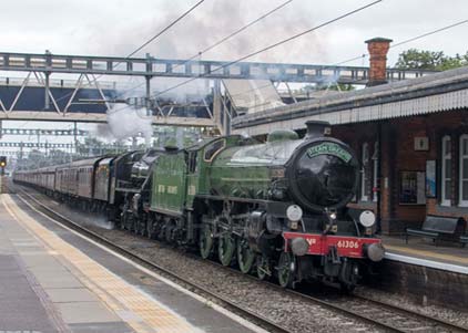 Purchase photo of 61306 MAYFLOWER &  44871 Black Five at Tilehurst