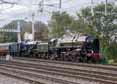 Photograph of OLIVER CROMWELL - 70013 OLIVER CROMWELL &  6023 KING EDWARD II at Tilehurst on 31/08/17
