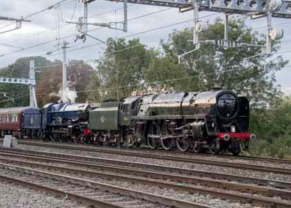 Purchase photo of 70013 OLIVER CROMWELL &  6023 KING EDWARD II at Tilehurst