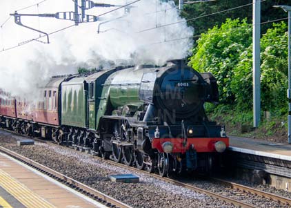Purchase photo of 60103 FLYING SCOTSMAN at Tilehurst