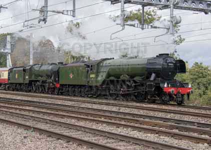 Purchase photo of 60103 FLYING SCOTSMAN &  46100 ROYAL SCOT at Tilehurst
