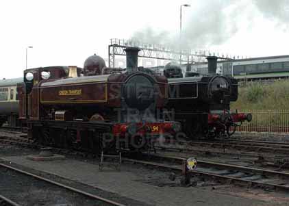 Purchase photo of 9600 0-6-0PT &  L94 (7752 0-6-0PT) at Tyseley