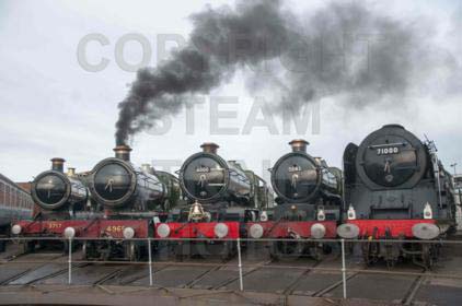 Purchase posters of 3717 CITY OF TRURO,  4965 ROOD ASHTON HALL,  6000 KING GEORGE V,  5043 EARL OF MOUNT EDGCUMBE &amp;  71000 DUKE OF GLOUCESTER