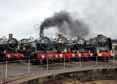 Photograph of DUKE OF GLOUCESTER - 3717 CITY OF TRURO,  4965 ROOD ASHTON HALL,  6000 KING GEORGE V,  5043 EARL OF MOUNT EDGCUMBE &  71000 DUKE OF GLOUCESTER at Tyseley on 25/10/15