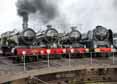 Photograph of DUKE OF GLOUCESTER - 4965 ROOD ASHTON HALL,  6000 KING GEORGE V,  5043 EARL OF MOUNT EDGCUMBE &  71000 DUKE OF GLOUCESTER at Tyseley on 25/10/15