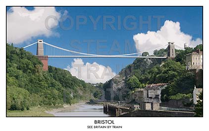 Purchase posters of Bristol Clifton Suspension Bridge I