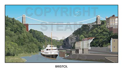 Purchase posters of Bristol Clifton Suspension Bridge IV