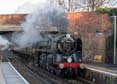 Photograph of OLIVER CROMWELL - 70013 OLIVER CROMWELL at Virginia Water on 14/12/17