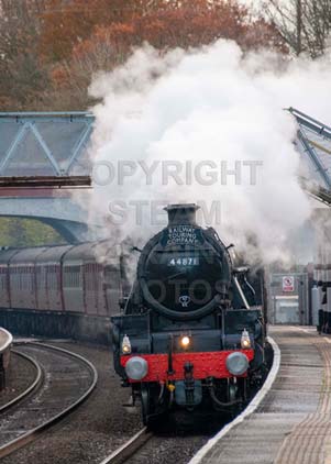 Purchase photo of 44871 Black Five at Whitchurch