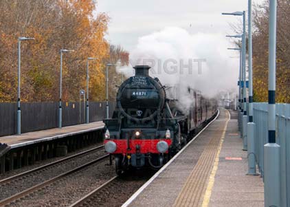 Purchase photo of 44871 Black Five at Whitchurch
