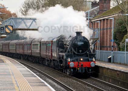 Purchase photo of 44871 Black Five at Whitchurch
