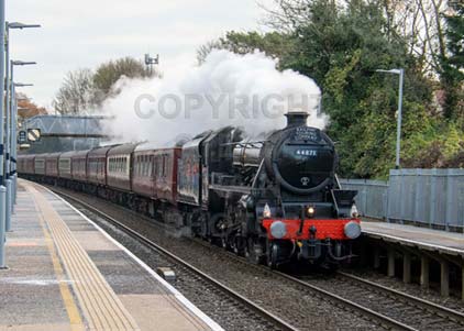 Purchase photo of 44871 Black Five at Whitchurch