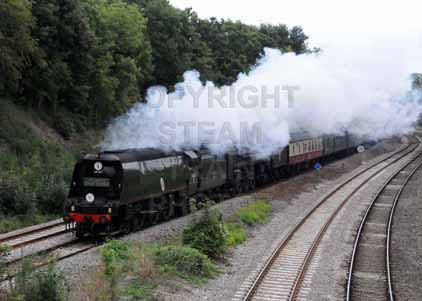 Purchase photo of 34067 TANGMERE &  70000 BRITANNIA at Wilton