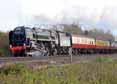 Photograph of BRITANNIA - 70000 BRITANNIA at Worting Junction on 23/11/13